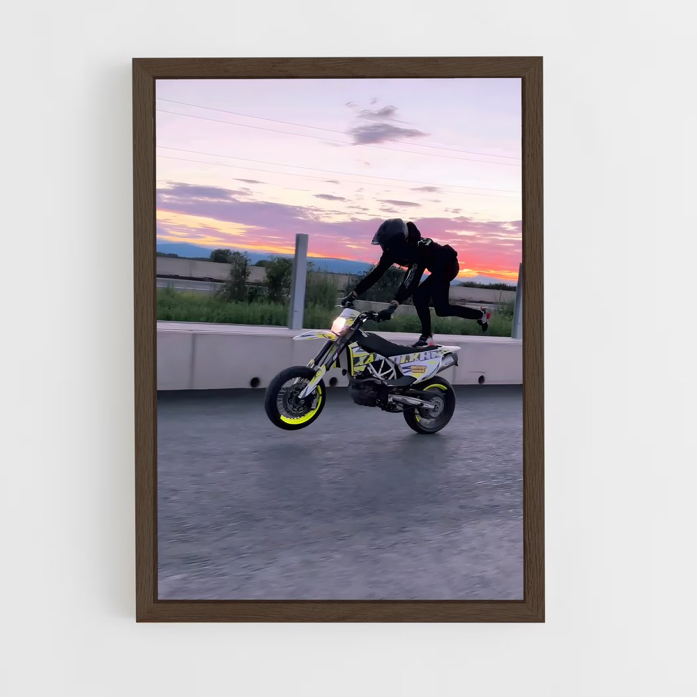 Poster moto super dynamique – affiche Husqvarna (vue 5)